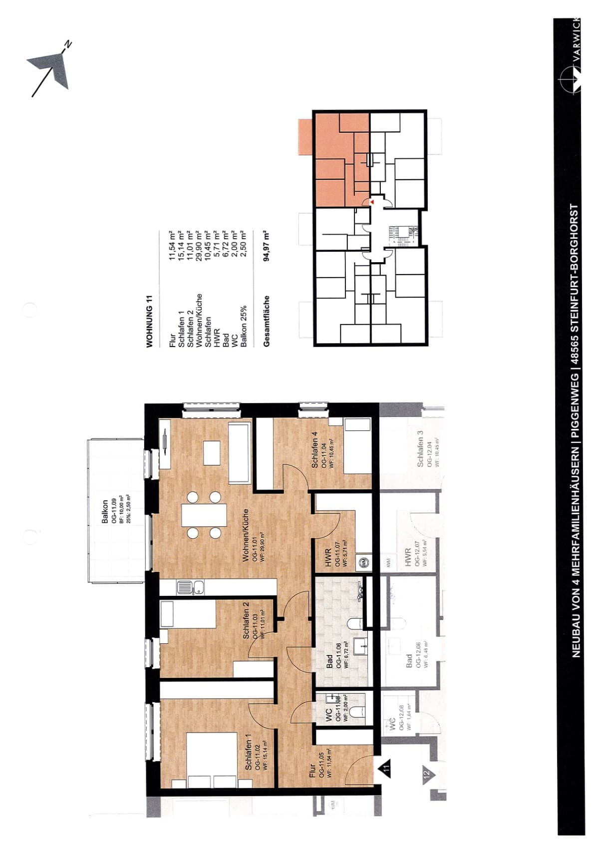 Grundriss Wohnung 11