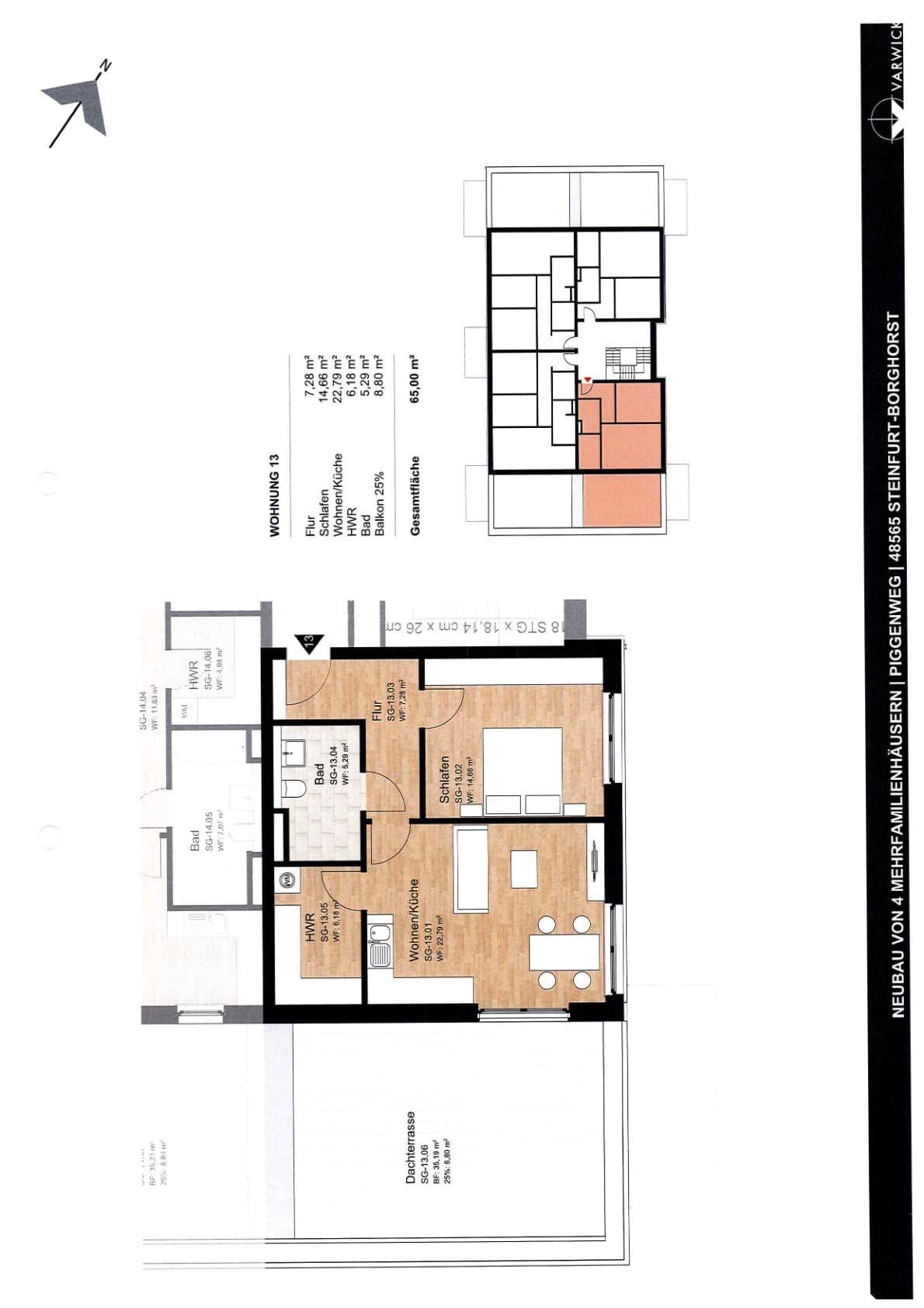 Grundriss Wohnung 13
