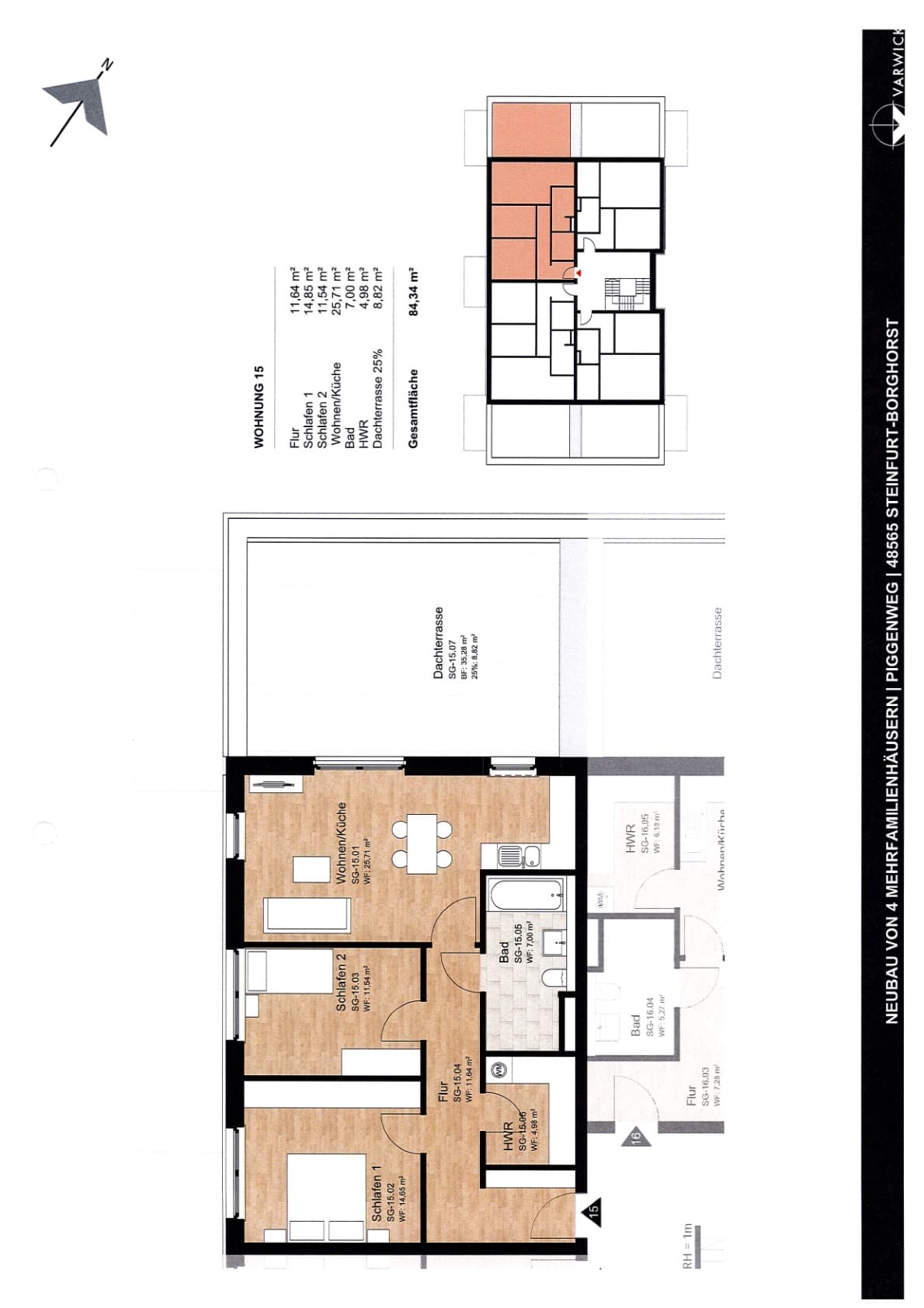 Grundriss Wohnung 15