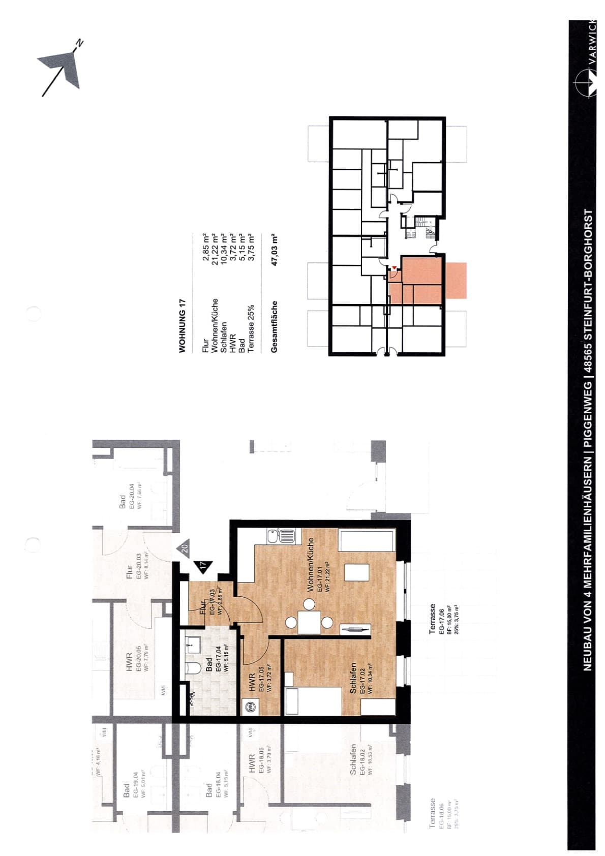 Grundriss Wohnung 17