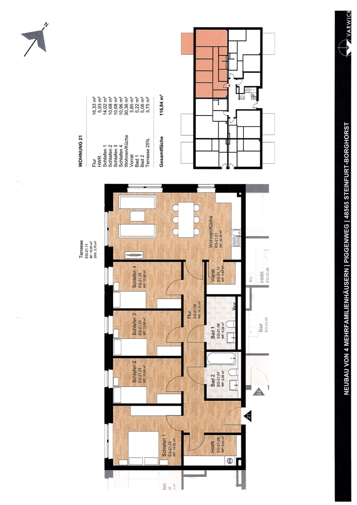 Grundriss Wohnung 21