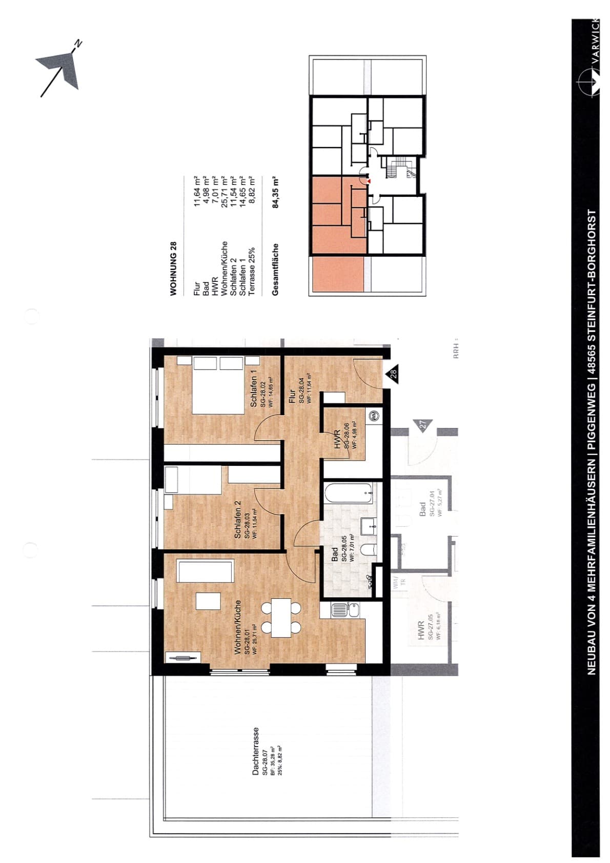 Grundriss Wohnung 28