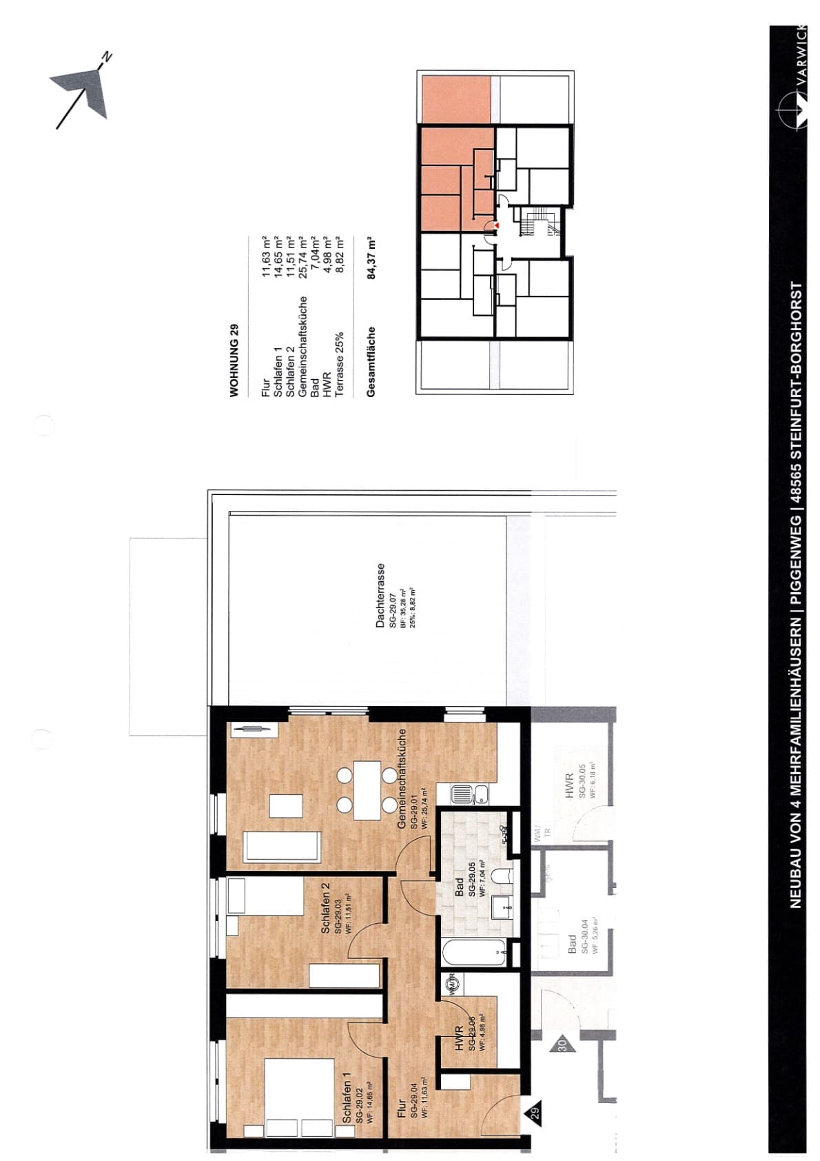 Grundriss Wohnung 29