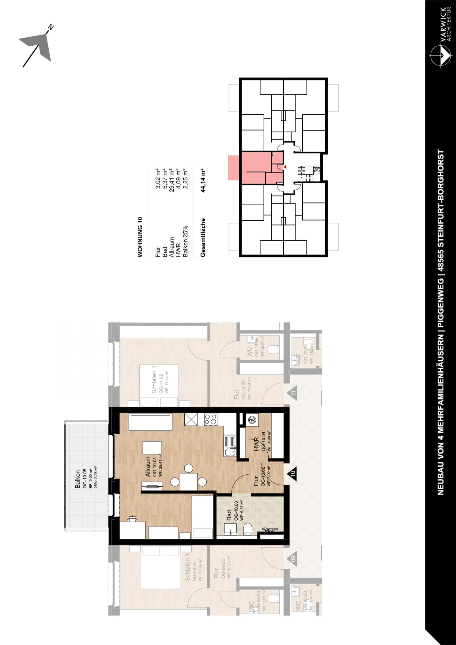 Grundriss Wohnung 10