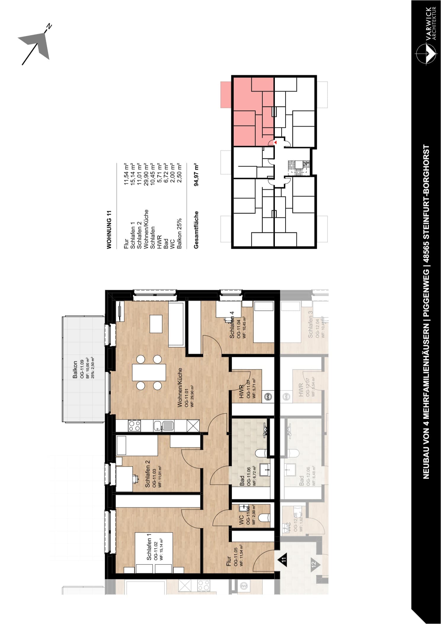 Grundriss Wohnung 11