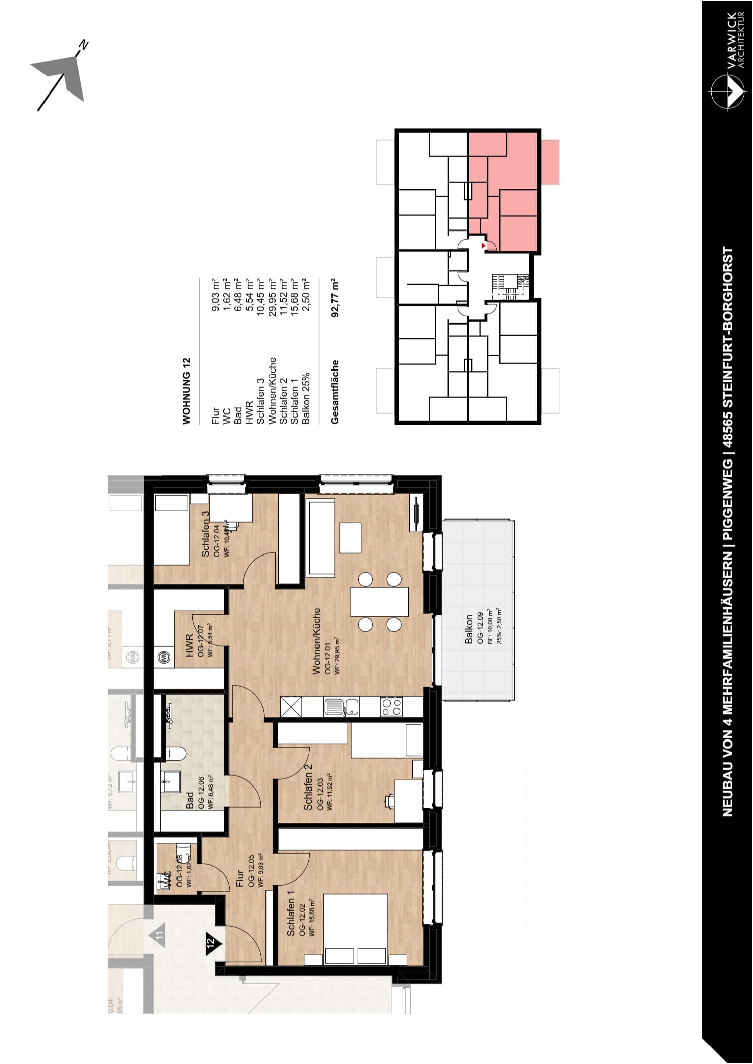 Grundriss Wohnung 12