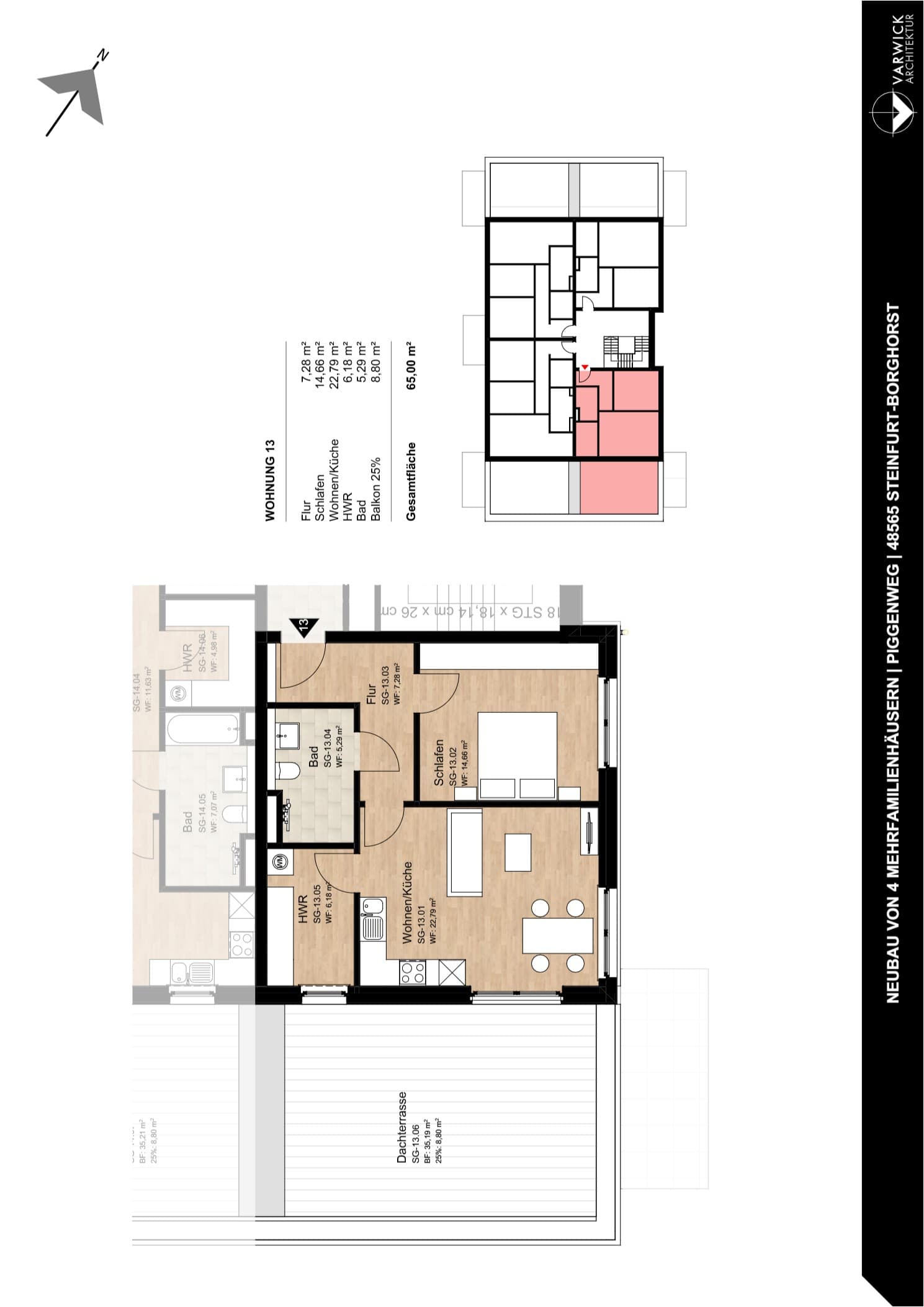 Grundriss Wohnung 13