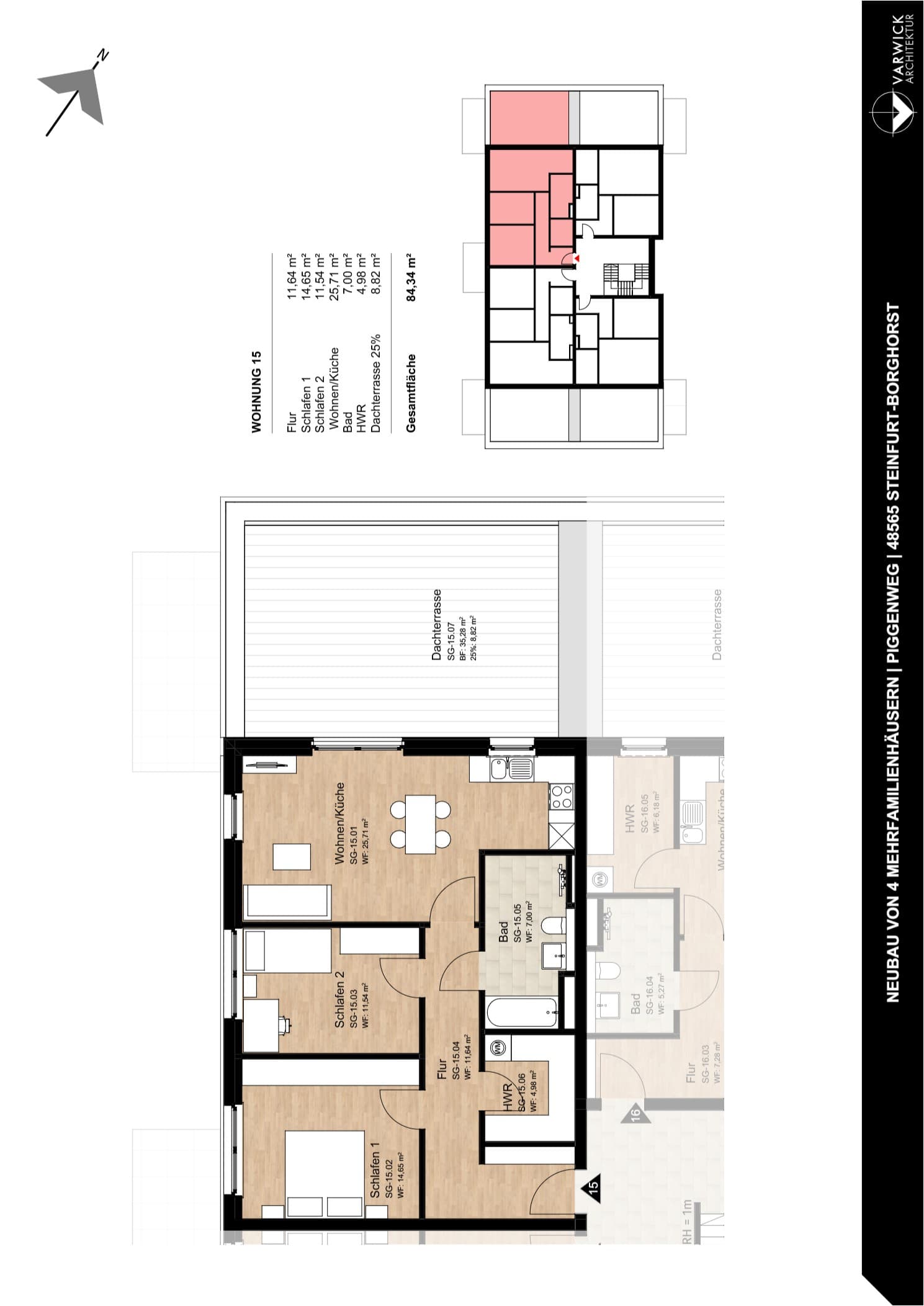 Grundriss Wohnung 15