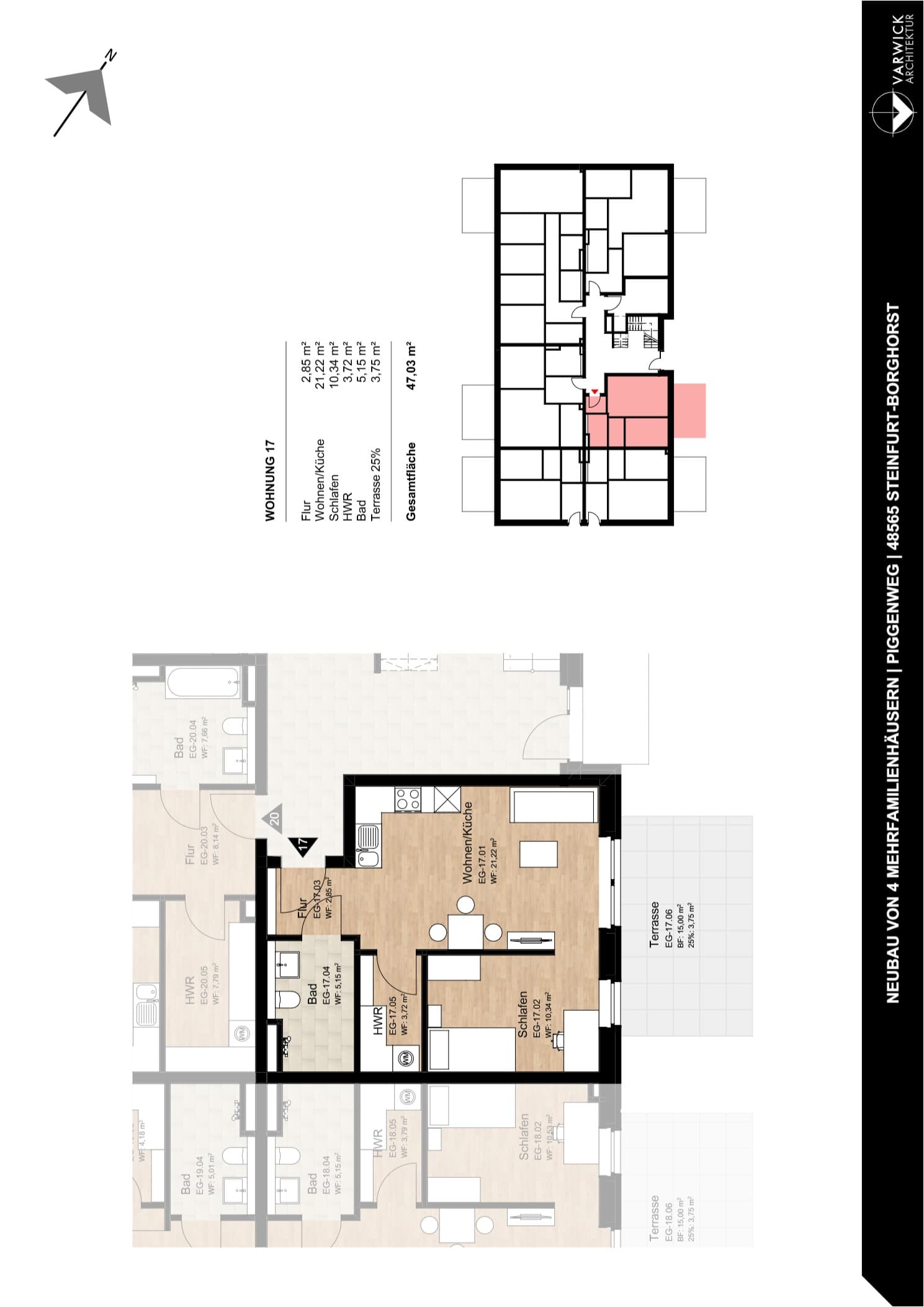 Grundriss Wohnung 17