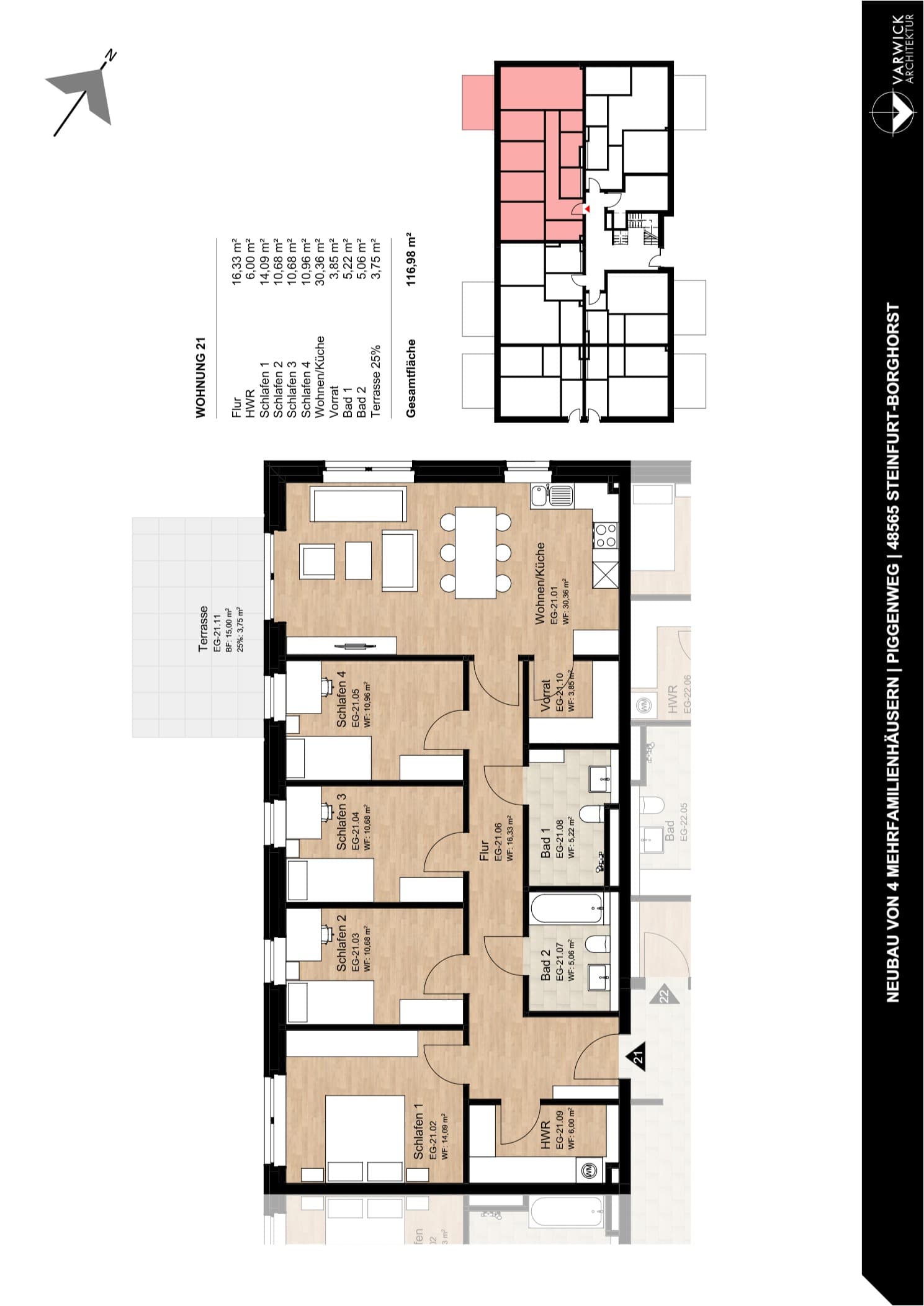 Grundriss Wohnung 21