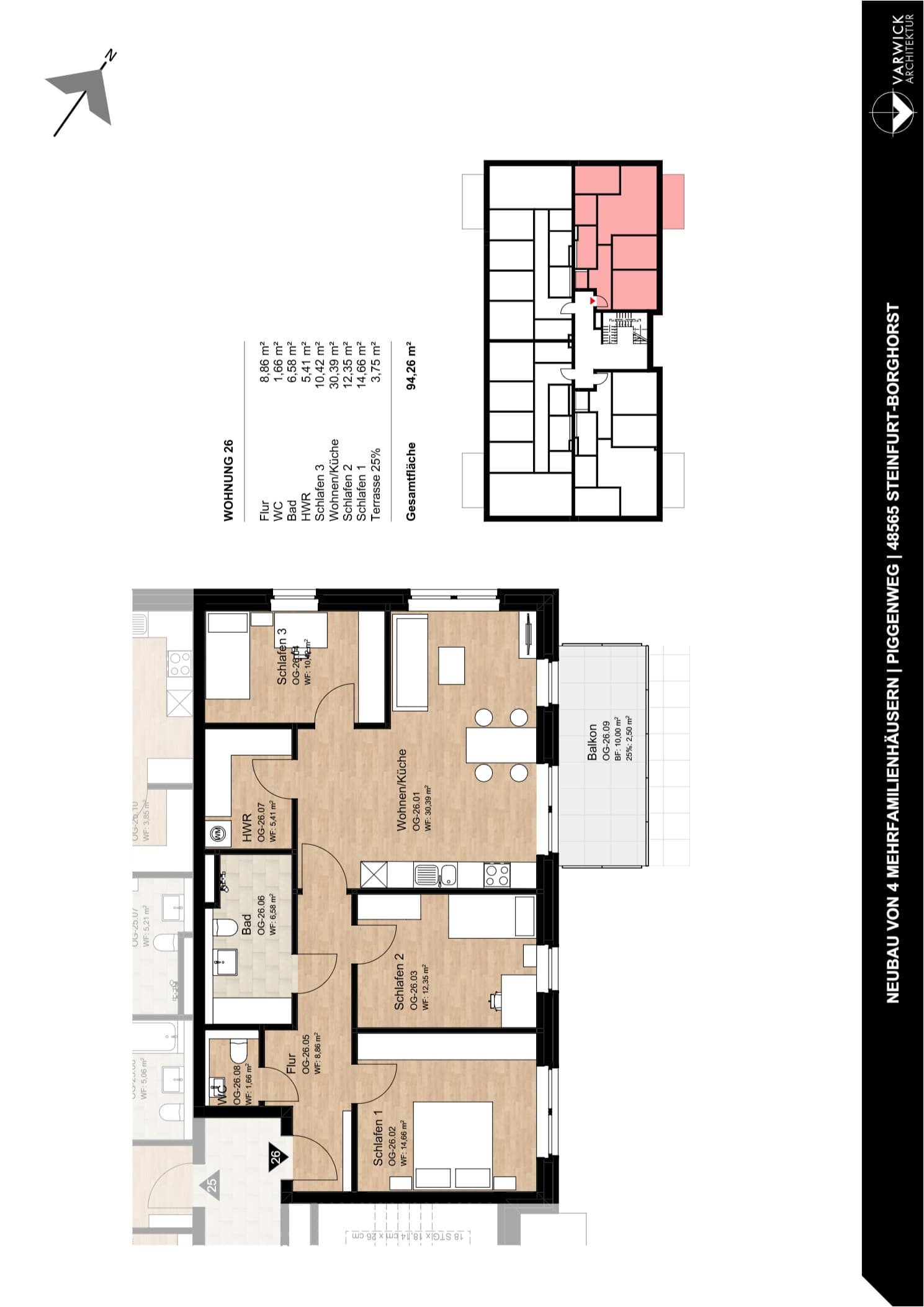Grundriss Wohnung 26